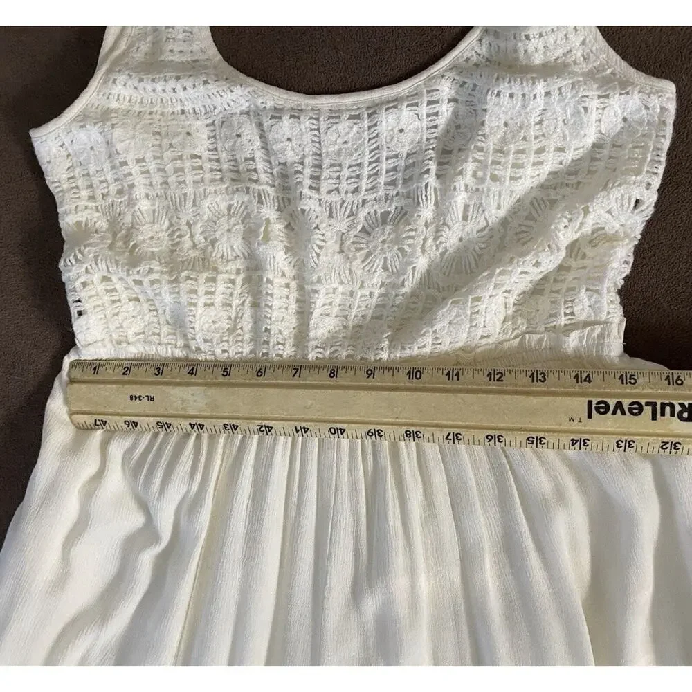 Love Stitch Cream Lace Bodice Wide-Leg Jumpsuit - Picture 11 of 13